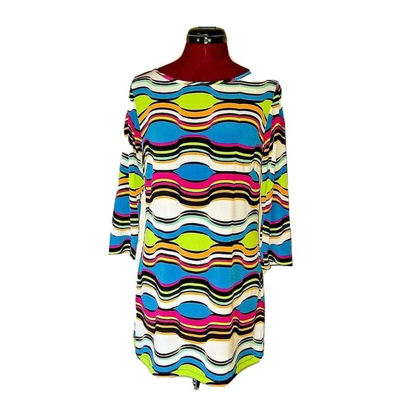 Laundry By Design Womens Shift Dress Size 4 Multicolor - Picture 1 of 6